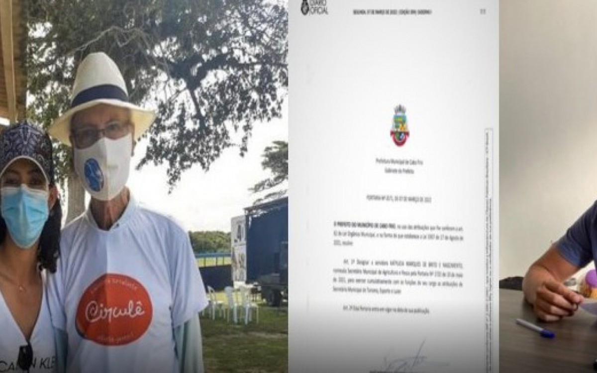 Com a sa&iacute;da de Carlos Cunha (&agrave; dir.) do Turismo, Katyuscia Brito assumiu a pasta interinamente