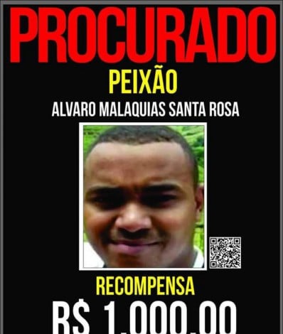 Traficante Álvaro Malaquias Santa Rosa, conhecido como Peixão, de 34 anos - Divulgação