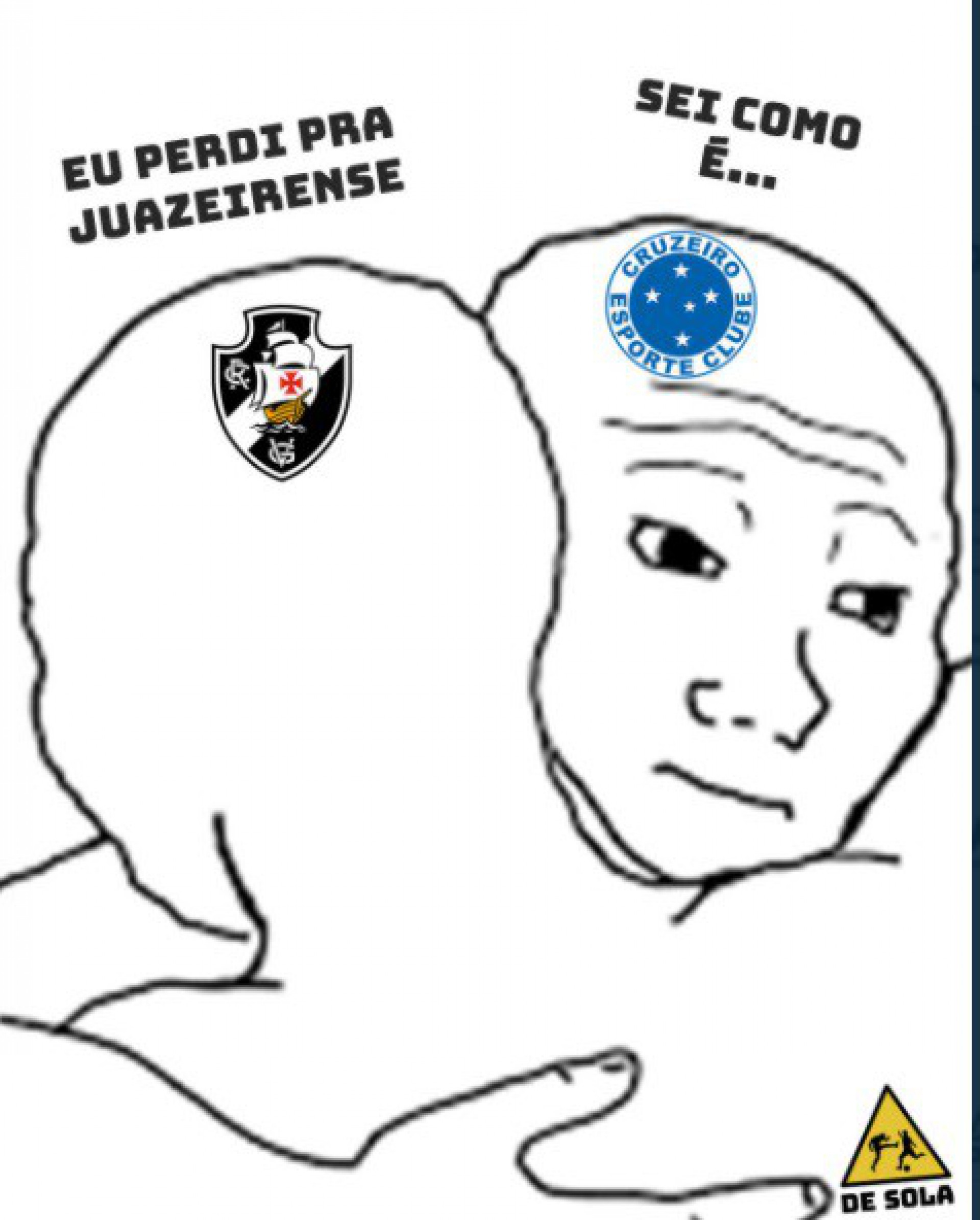 Memes: Vasco foi eliminado precocemente da Copa do Brasil - Reprodução