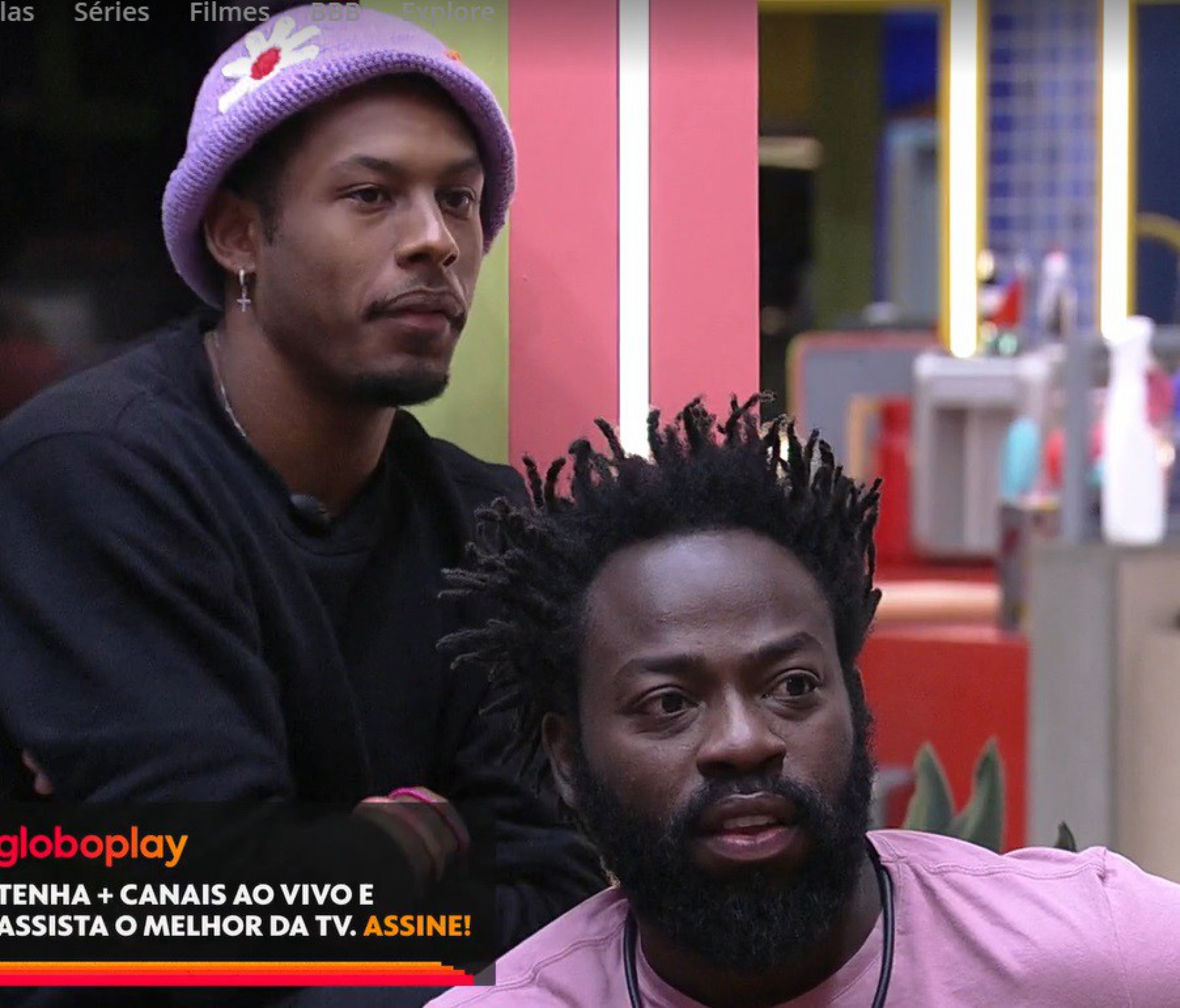 Brothers se assustam com chegada de Dummy na casa do 'BBB 22' - reprodução da TV Globo