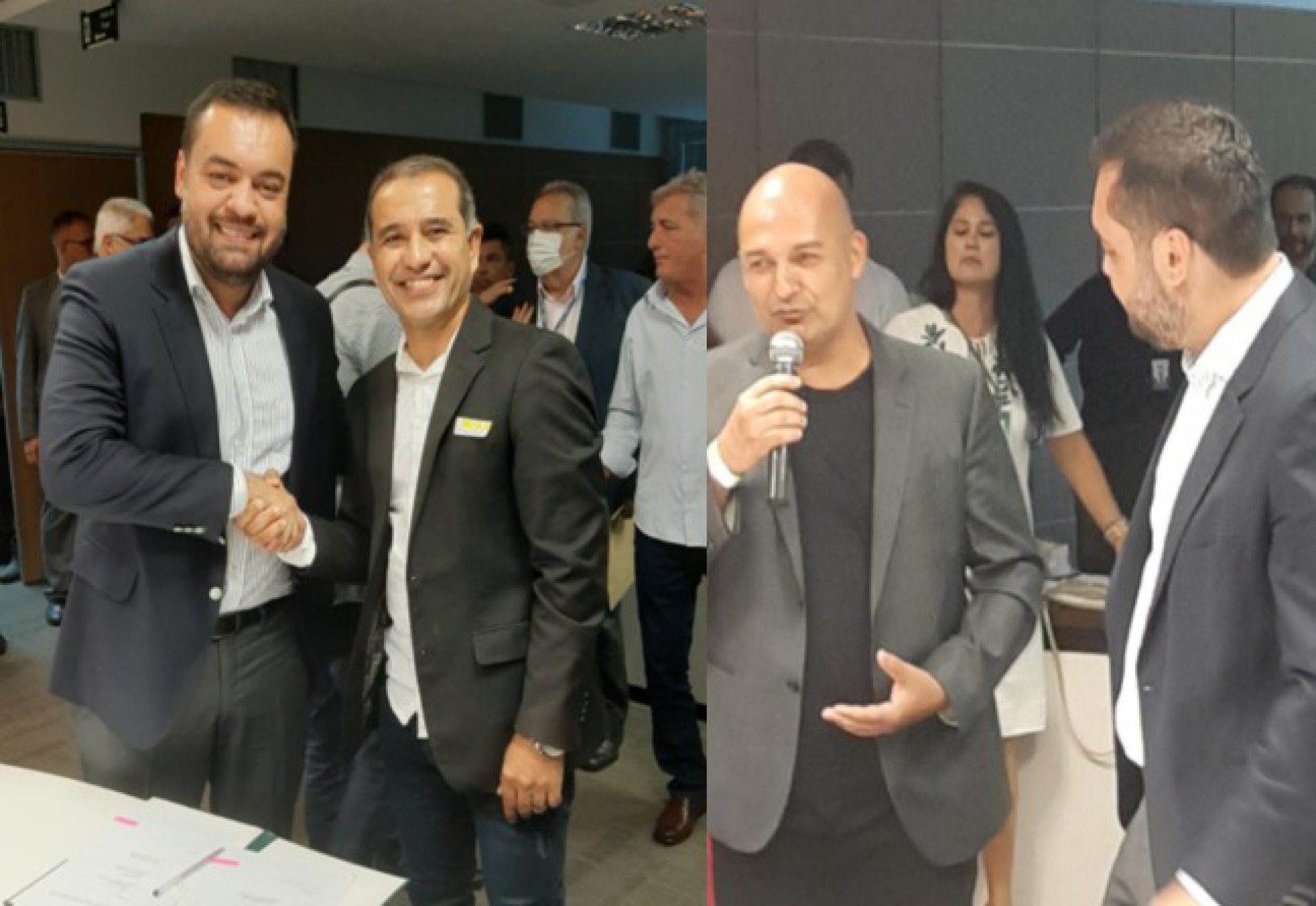 Os prefeitos de Iguaba Grande - Vantoil Martins (CID) e de S&atilde;o Pedro da Aldeia - F&aacute;bio do Pastel (PL) participaram da cerim&ocirc;nia - Divulga&ccedil;&atilde;o 