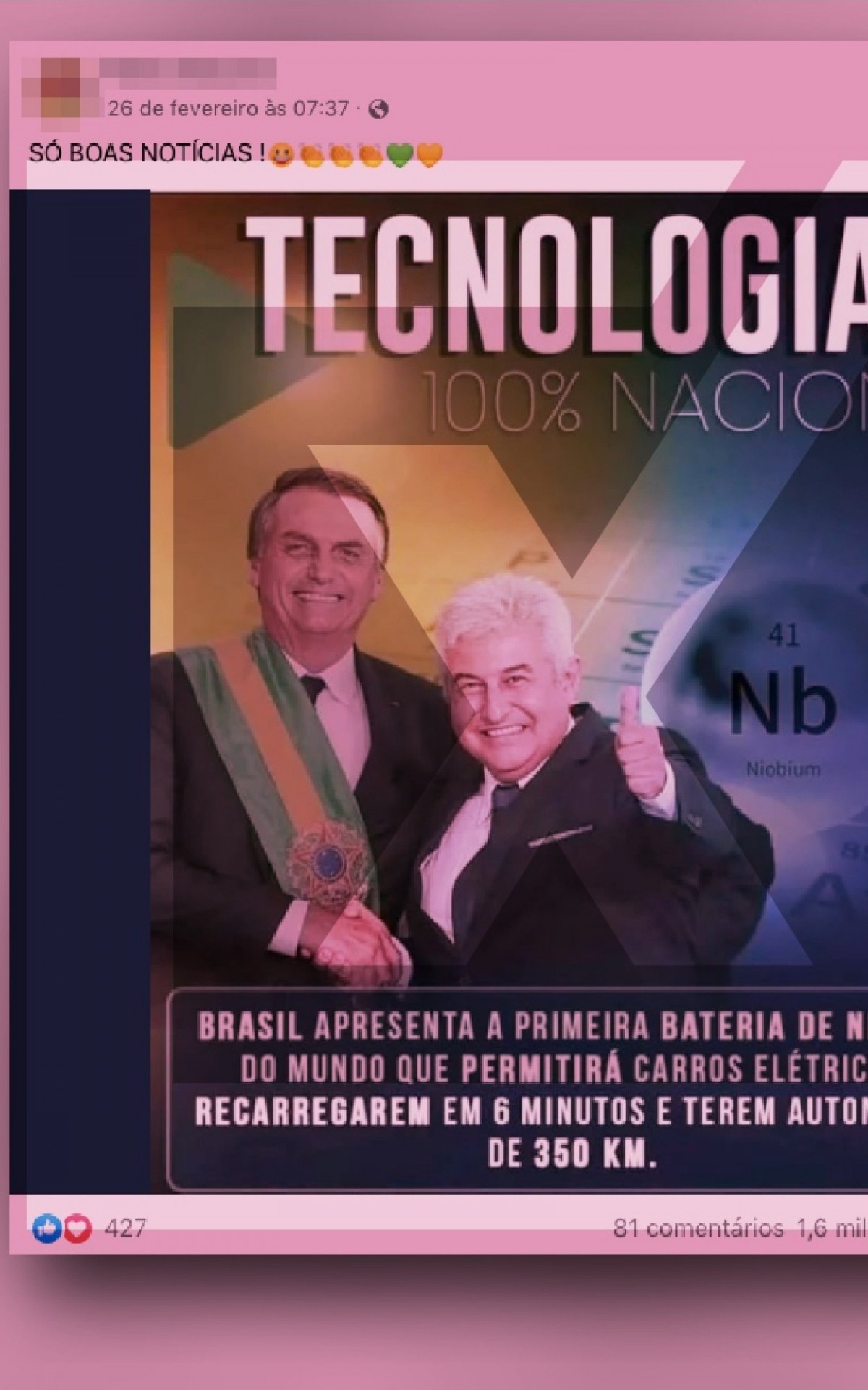 Projeto Comprova, ni&oacute;bio, Jair Bolsonaro, fakenews