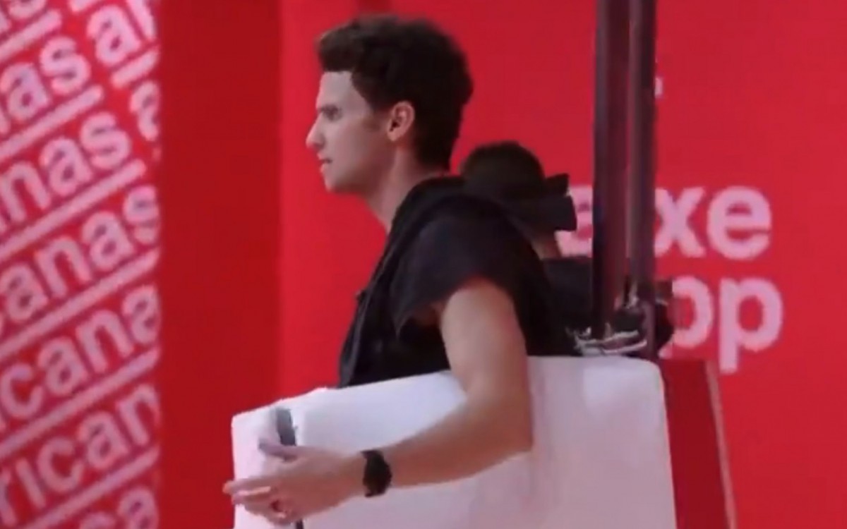 Lucas durante a prova do líder do 'BB 22' - Reprodução da TV Globo