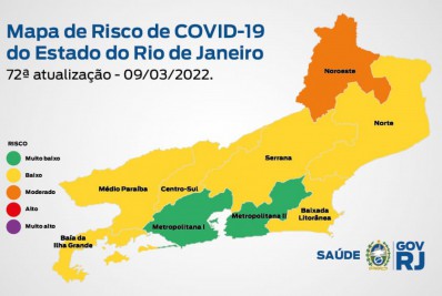 Mapa de Risco da Covid-19: estado do Rio de Janeiro volta para bandeira verde