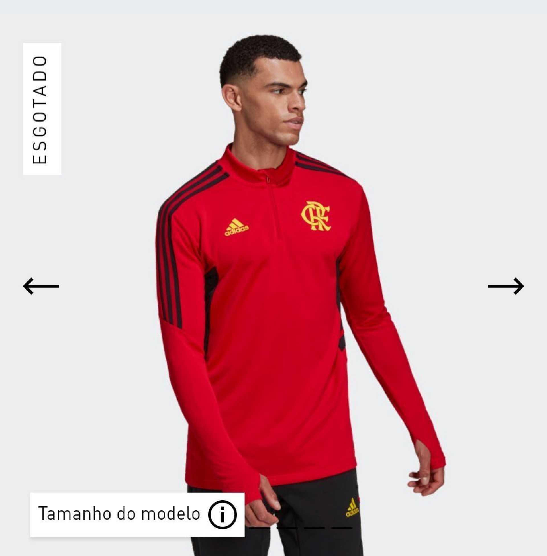 Novo casaco do Flamengo - Reprodução/Adidas