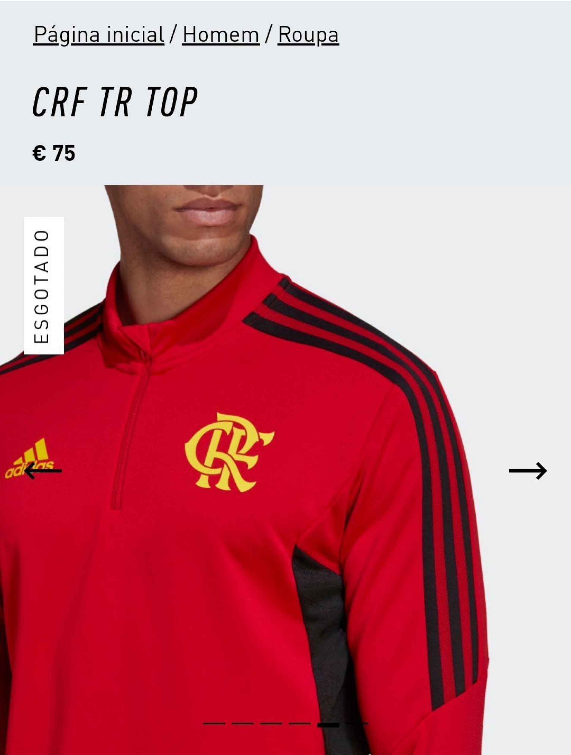 Novo casaco do Flamengo - Reprodução/Adidas