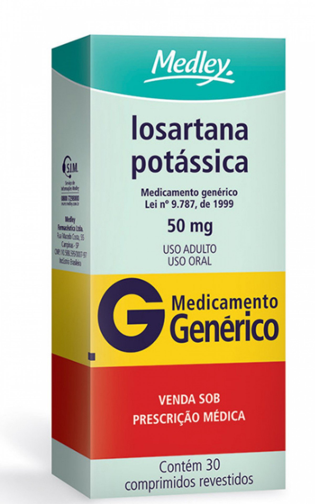 A Losartana Potássica é usada no tratamento contra pressão alta - Medley - Divulgação