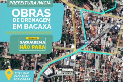 Prefeitura iniciará obras de drenagem em Bacaxá