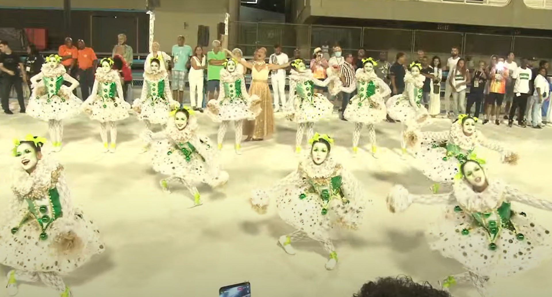 Imperatriz Leopoldinense brilha em ensaio técnico na Marquês de Sapucaí - reprodução de vídeo / Rio Carnaval