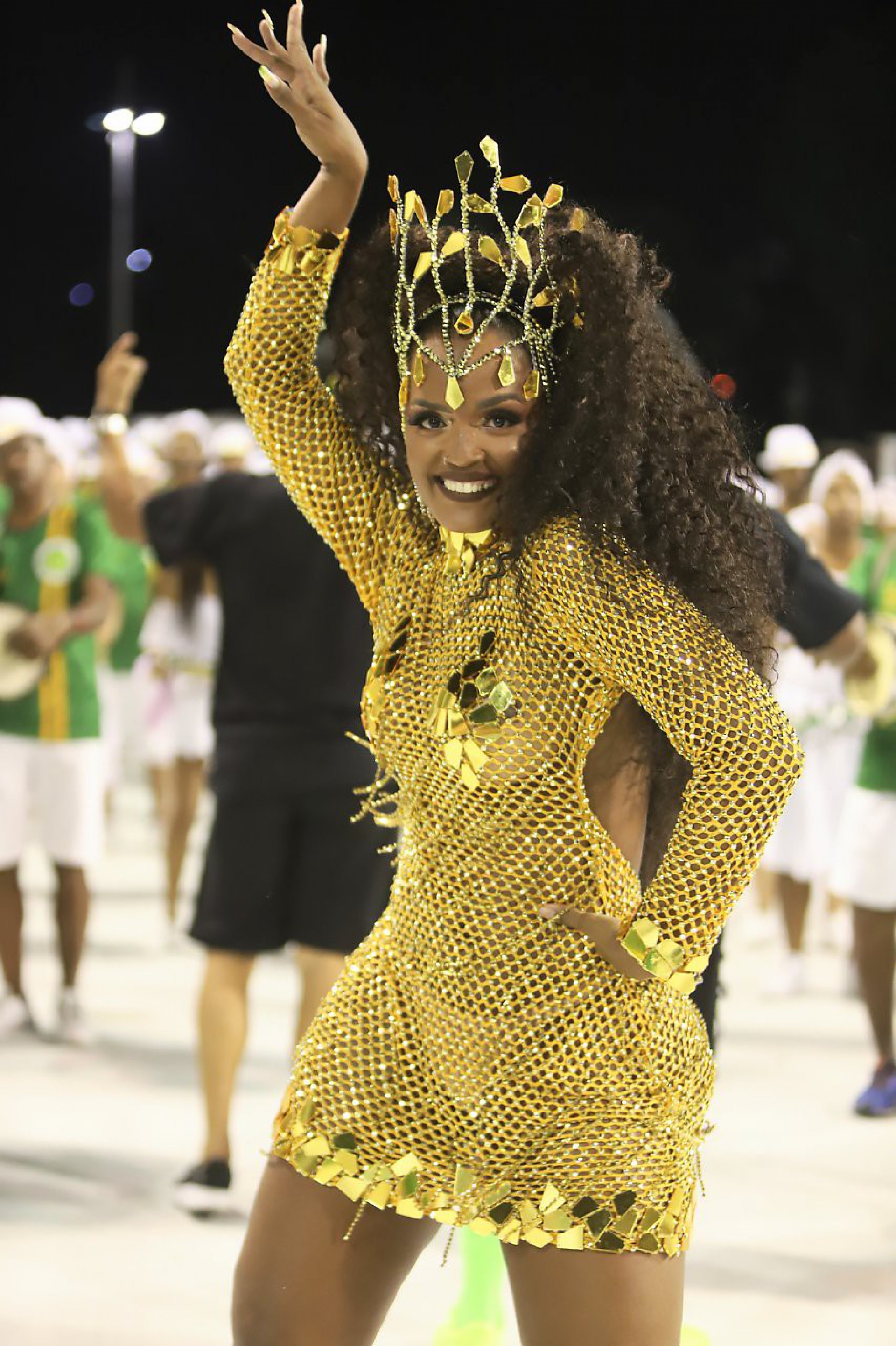 Carmem Mondego substituiu Iza &agrave; frente da Bateria da Imperatriz Leopoldinense - Daniel Pinheiro/AgNews 