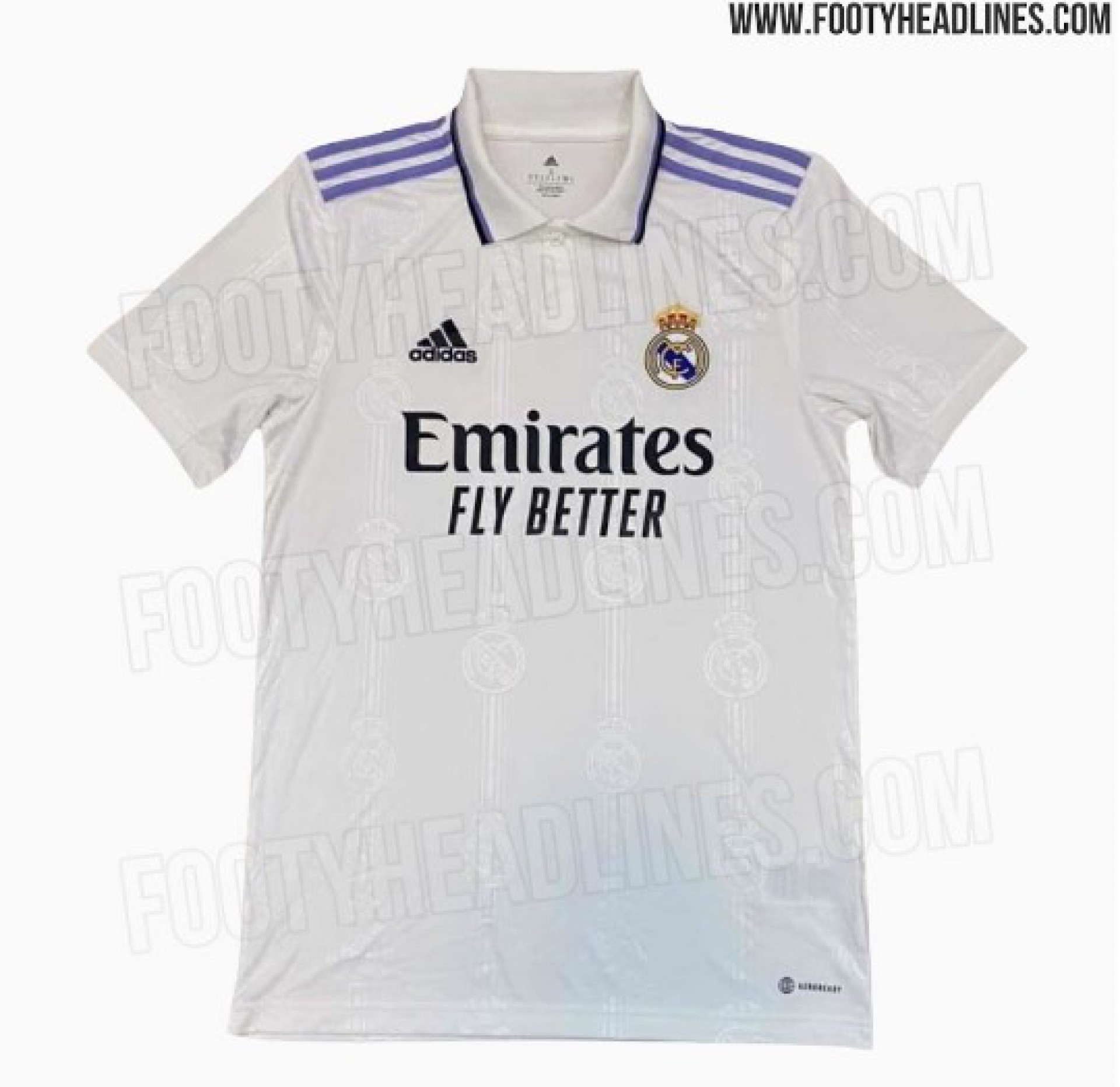 Nova camisa do Real Madrid para a temporada 2022/23 - Reprodução/Footy Headlines