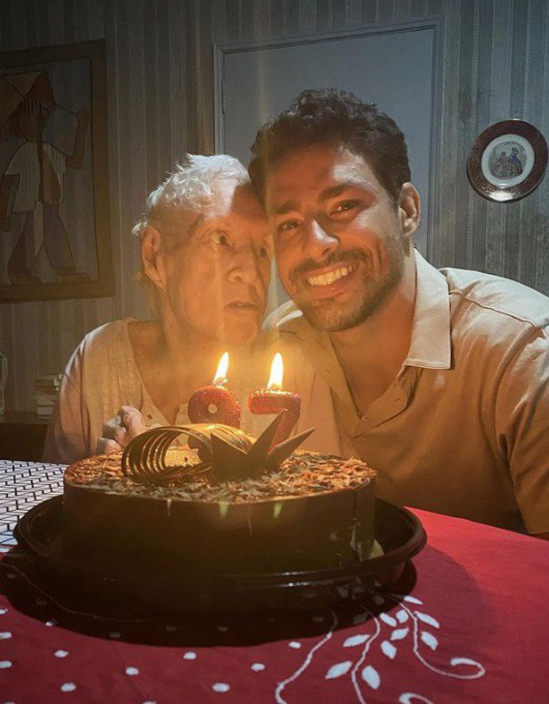 Cauã Reymond com a avó paterna - Reprodução/Instagram