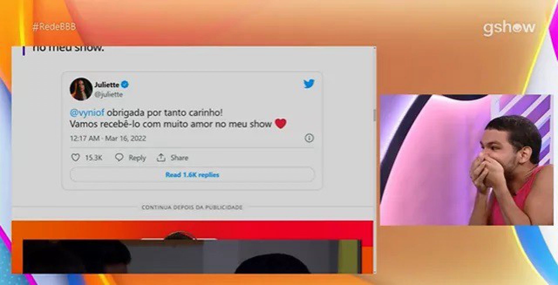 Vyni - reprodução da TV Globo