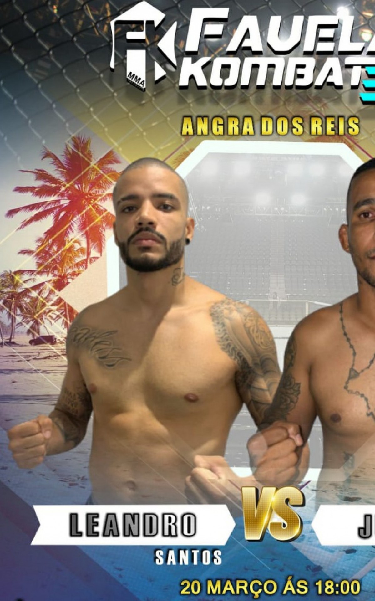 Leandro "Carrasco" e J&uacute;nior Silva esquentaram o clima da luta antes mesmo de subir no oct&oacute;gono 