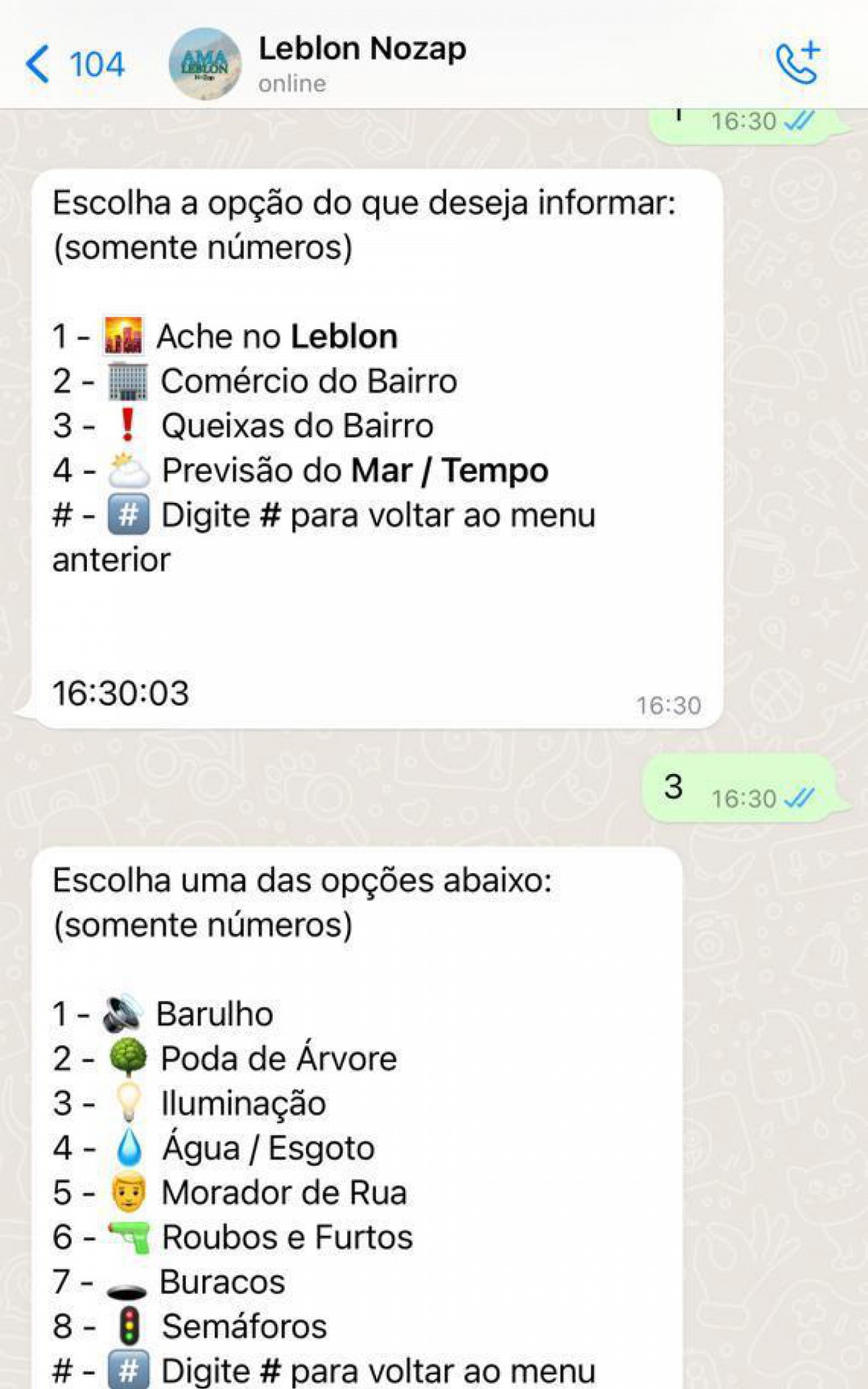Moradores do Leblon poder&atilde;o fazer queixas e den&uacute;ncias pelo Whatsapp