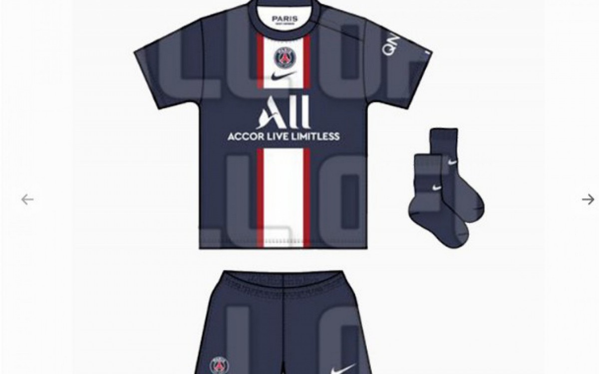 Nova camisa do Paris Saint-Germain para a temporada 2022/23
