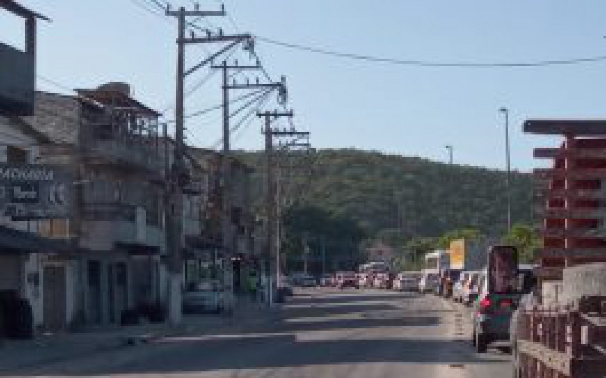 O engarrafamento esteve intenso devido ao inc&ecirc;ndio 