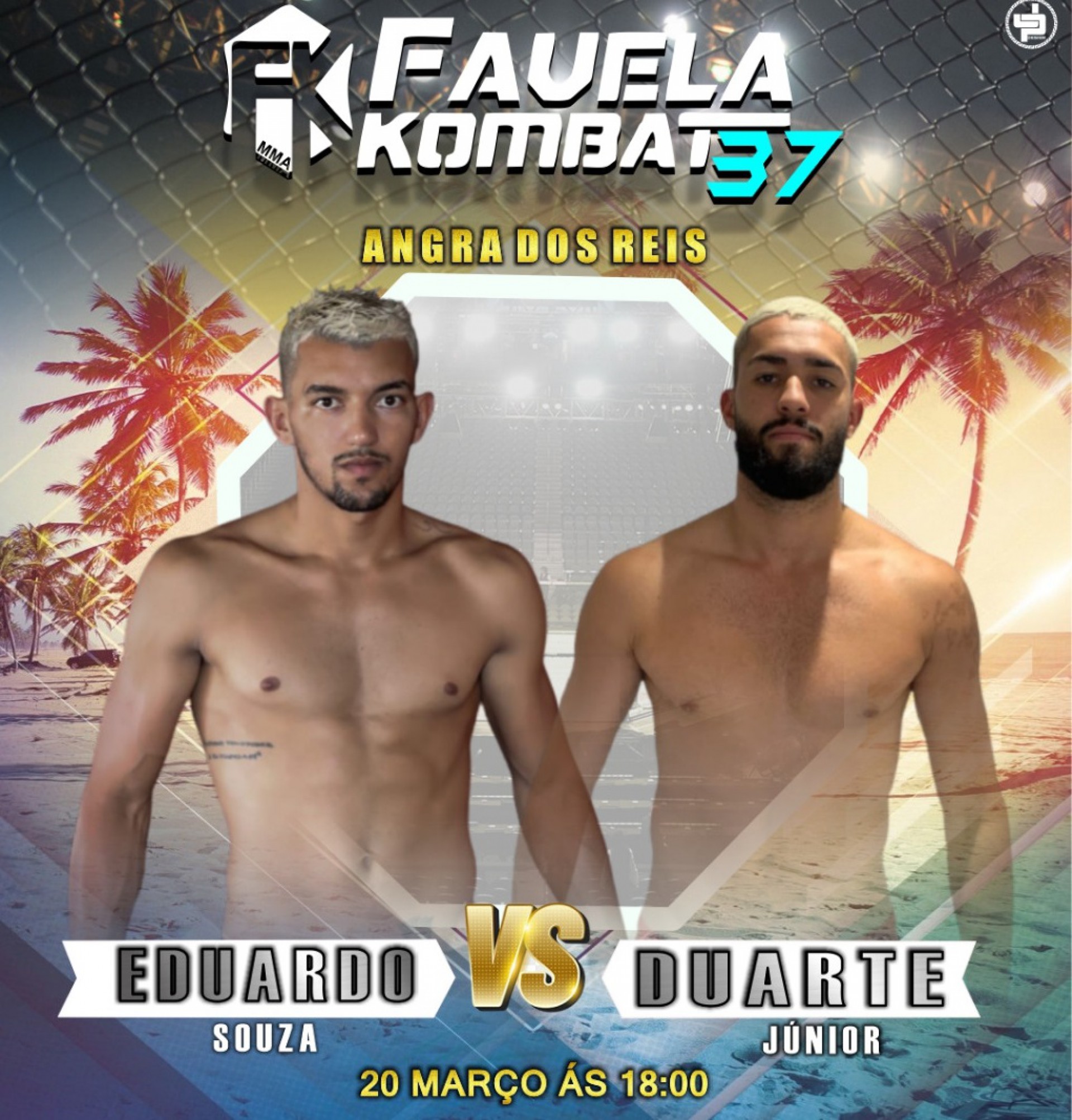 Duarte Jr. e "Peixe" far&atilde;o a &uacute;ltima luta do card preliminar - Foto: Divu&ccedil;ga&ccedil;&atilde;o