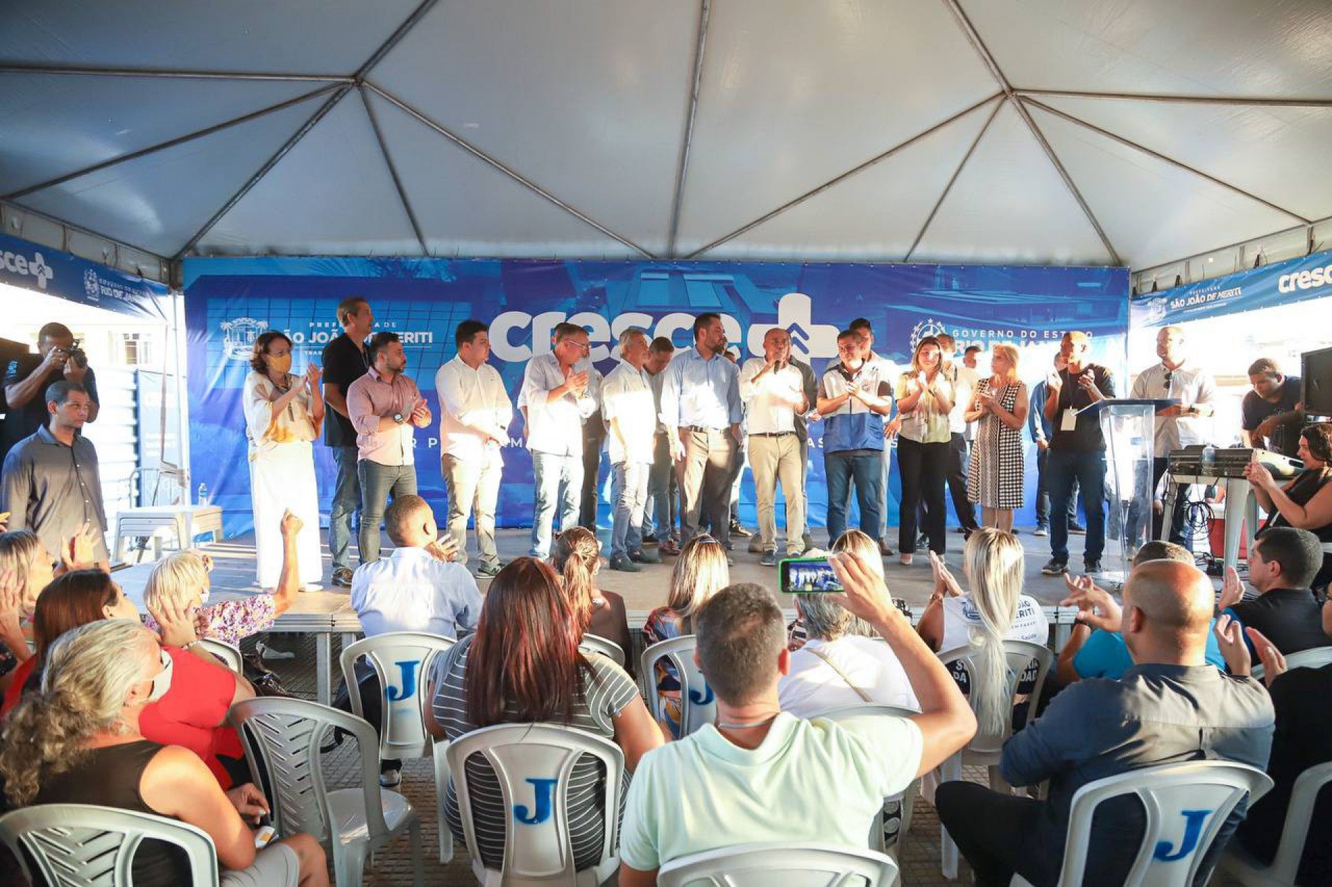 Meriti recebeu o governador Cláudio Castro e apresentou o projeto Cresce mais Meriti, o maior programa de investimento de obras da cidade - Divulgação/ PMSJM