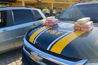 PRF apreende 10 quilos de pasta base de cocaína em Casimiro de Abreu