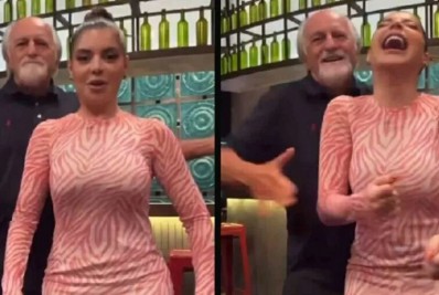 Gkay faz dancinha com Ary Fontoura e diverte a web