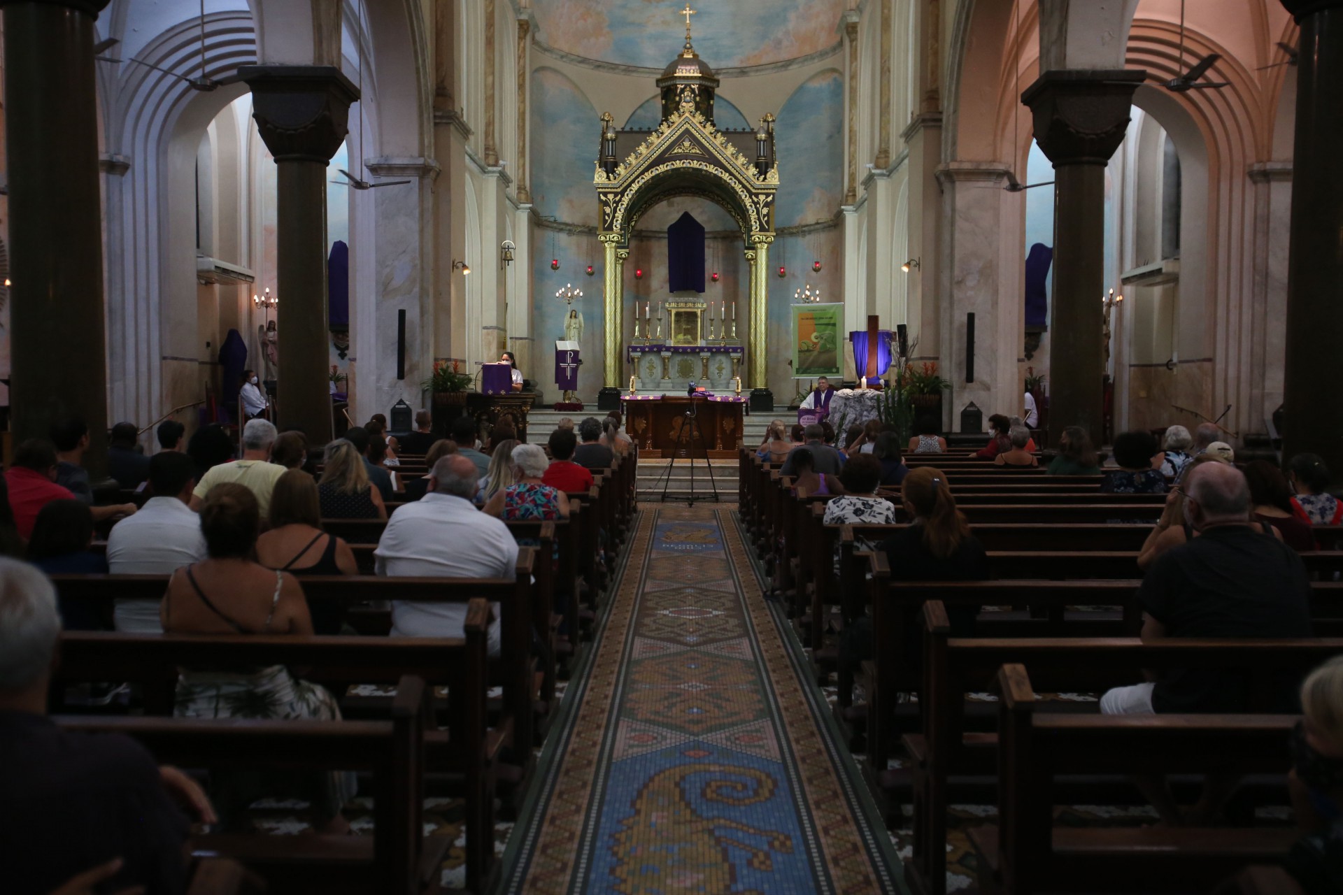 Missa de 7&ordm; dia do engenheiro Gabriel Barbosa Leite foi na quinta-feira, na Tijuca, Zona Norte do Rio - Cleber Mendes/Ag&ecirc;ncia O Dia