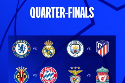 Chelsea e Real Madrid se enfrentam nas quartas de final da Liga dos Campeões. Confira os confrontos!
