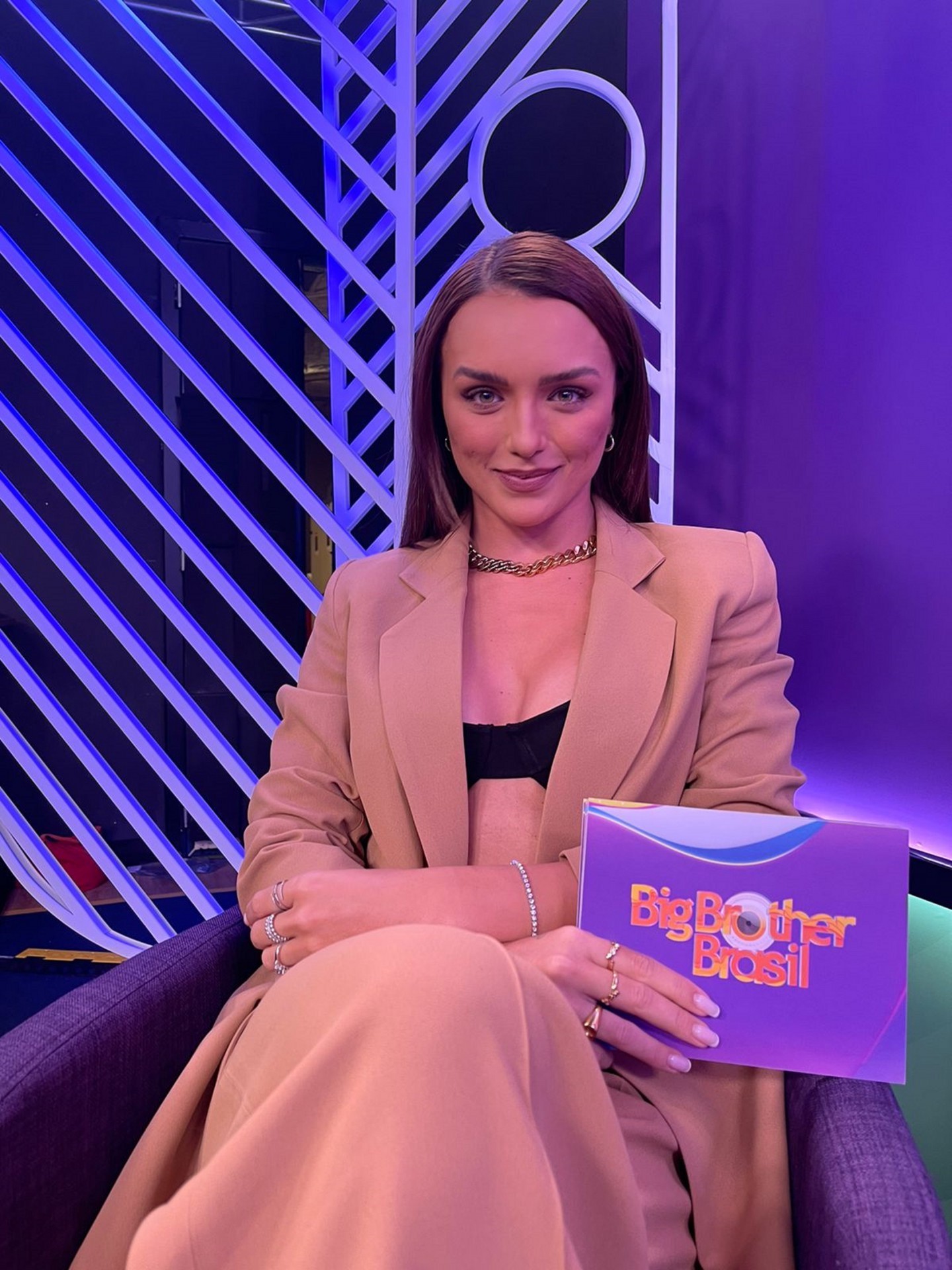 Rafa Kalimann no cenário da #RedeBBB - Globo / Divulgação