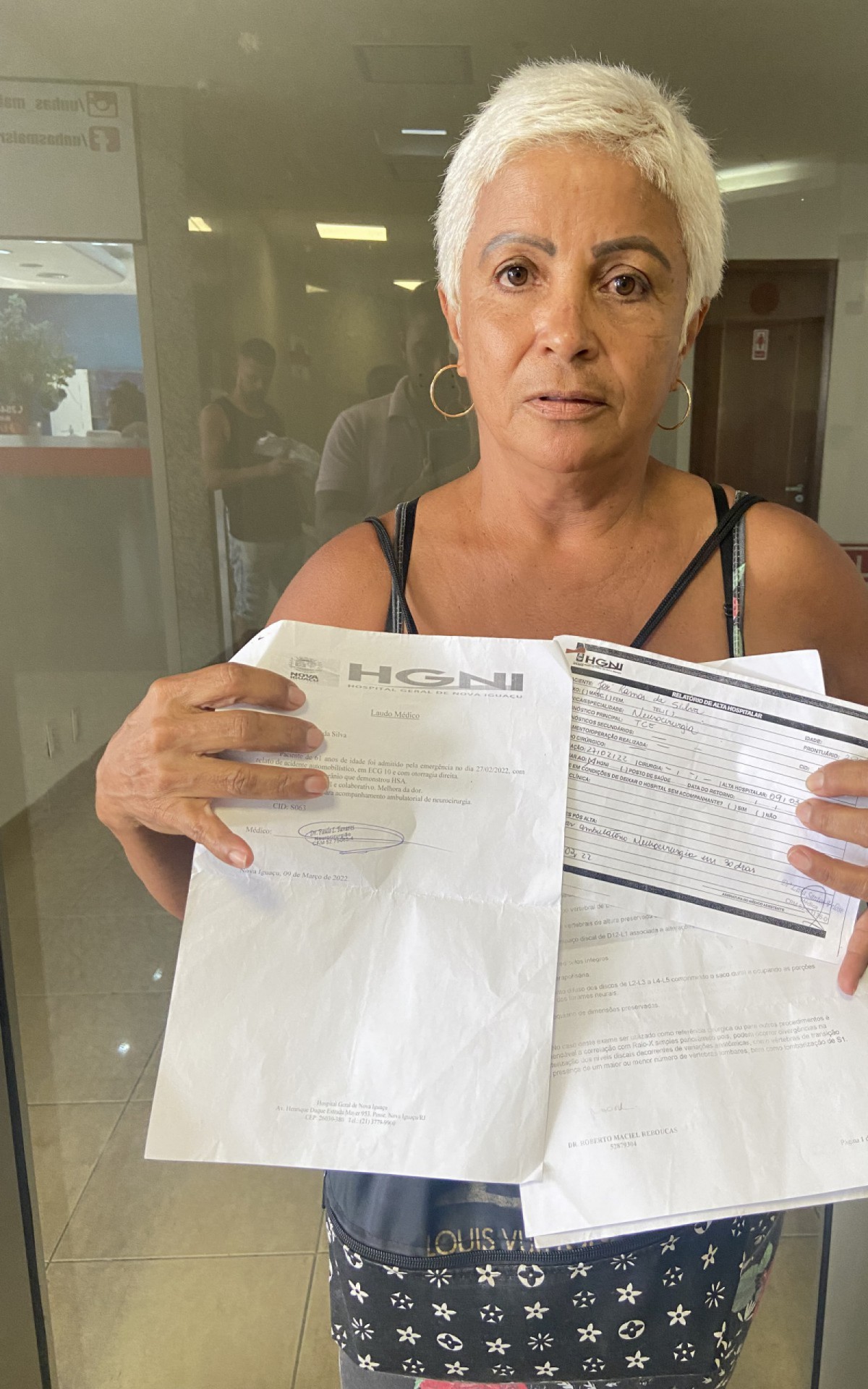 Dona Tânia apela por atendimento para marido - Igor Peres