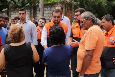 Magé recebe visita do governador após fortes chuvas