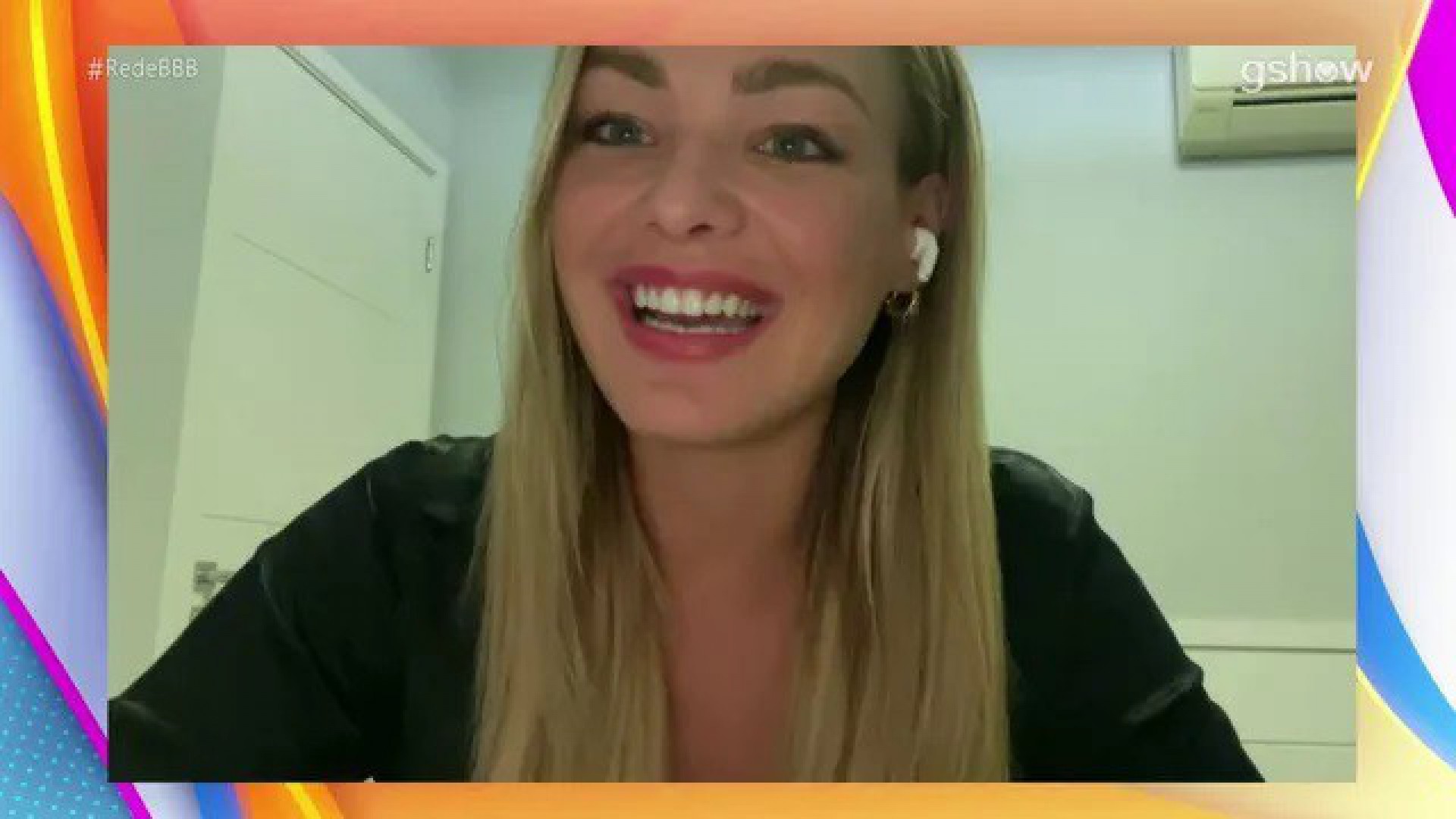 Bárbara atualiza Laís sobre os acontecimentos fora da casa no 'Bate Papo BBB' - Reprodução da TV Globo