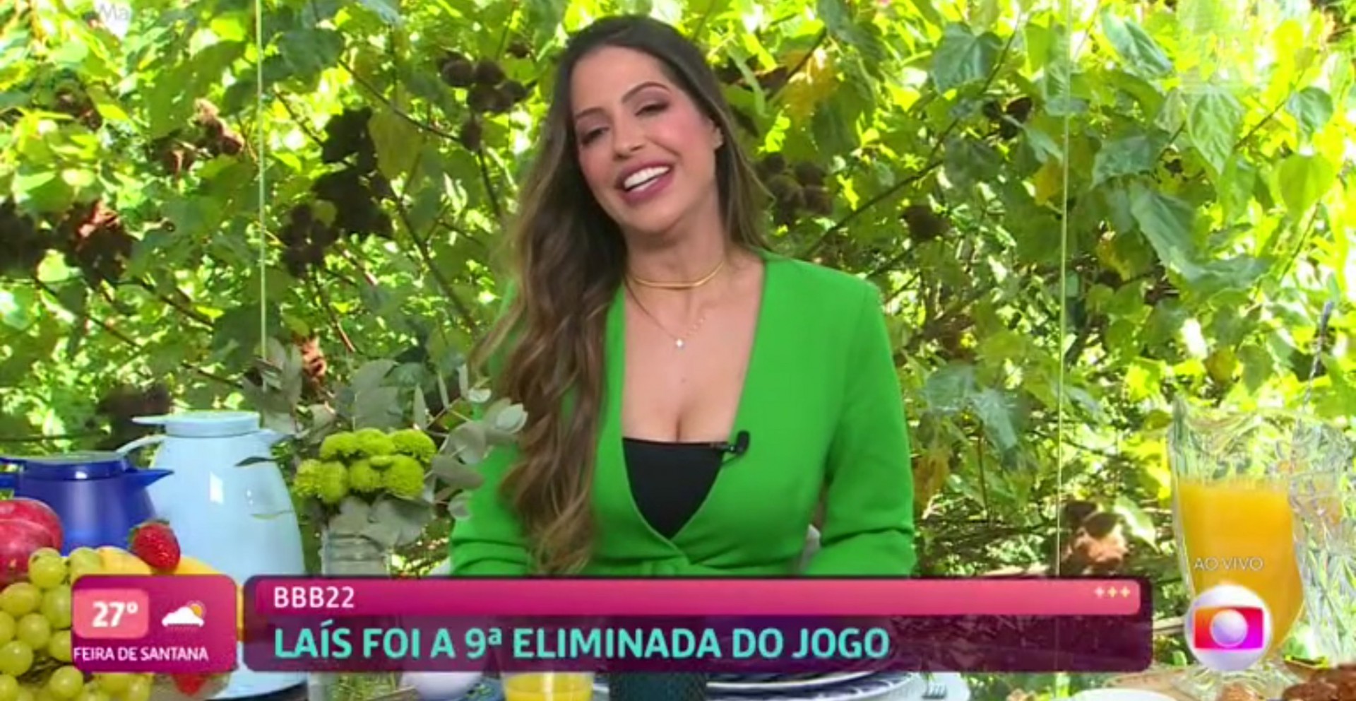 Eliminada do 'BBB 22', Laís toma café da manhã com Ana Maria Braga no 'Mais Você' - Reprodução