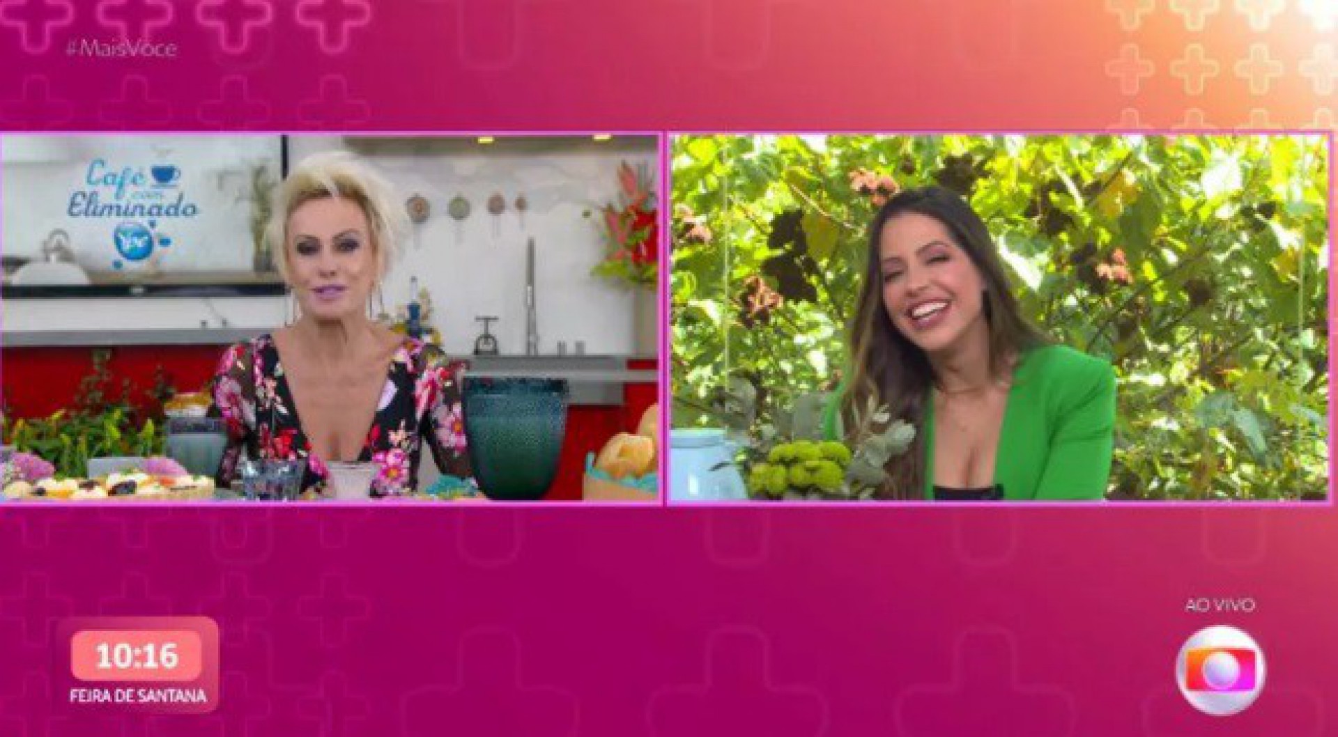 Eliminada do 'BBB 22', Laís toma café da manhã com Ana Maria Braga no 'Mais Você' - Reprodução