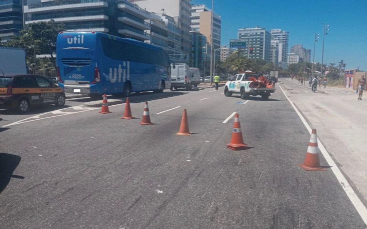 Avenida Vieira Souto interditada no sentido Arpoador