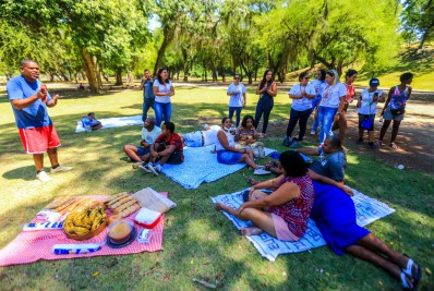 Pacientes do Caps II de Belford Roxo participam de piquenique na Quinta Boa Vista