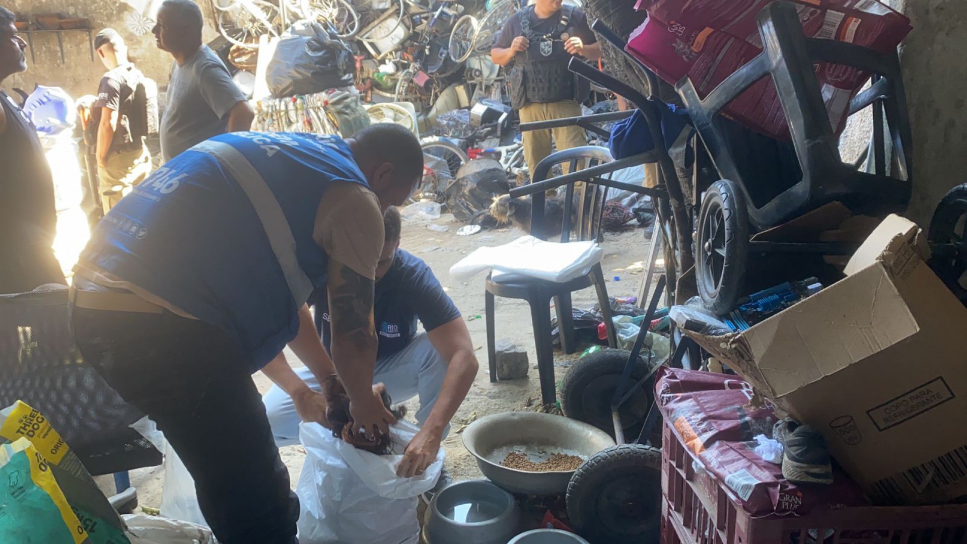 Agentes da SEOP recolheram os materiais e autuaram o dono do estabelecimento por exercício ilegal da atividade - Divulgação