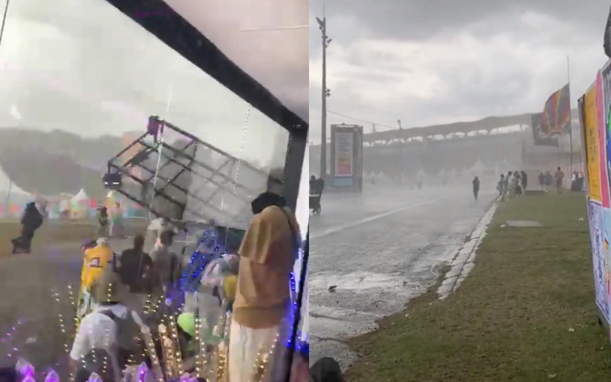 Primeiro dia de Lollapalooza Brasil foi marcado por chuva forte - Reprodu&ccedil;&atilde;o da Internet