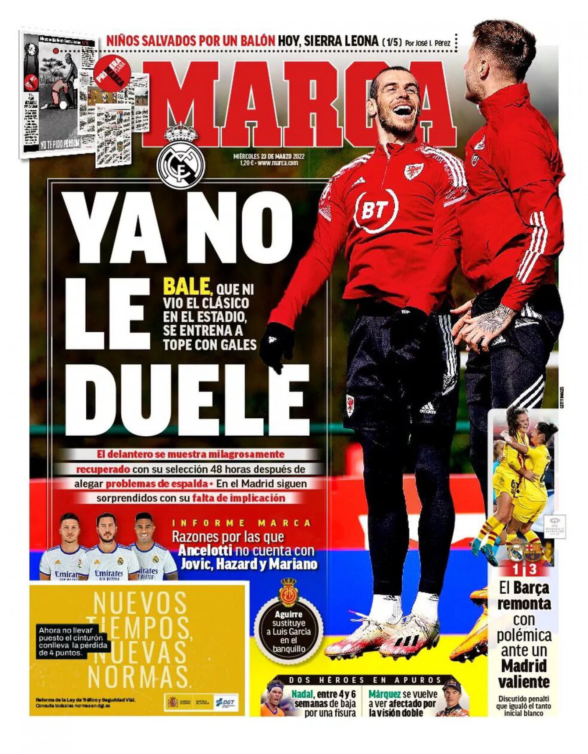 Jornal espanhol 'Marca' critica Gareth Bale - Foto: Reprodução/Marca