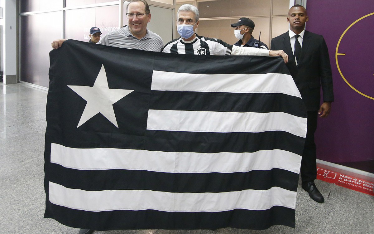 Luis Castro e John Textor - Vitor Silva / bOTAFOGO