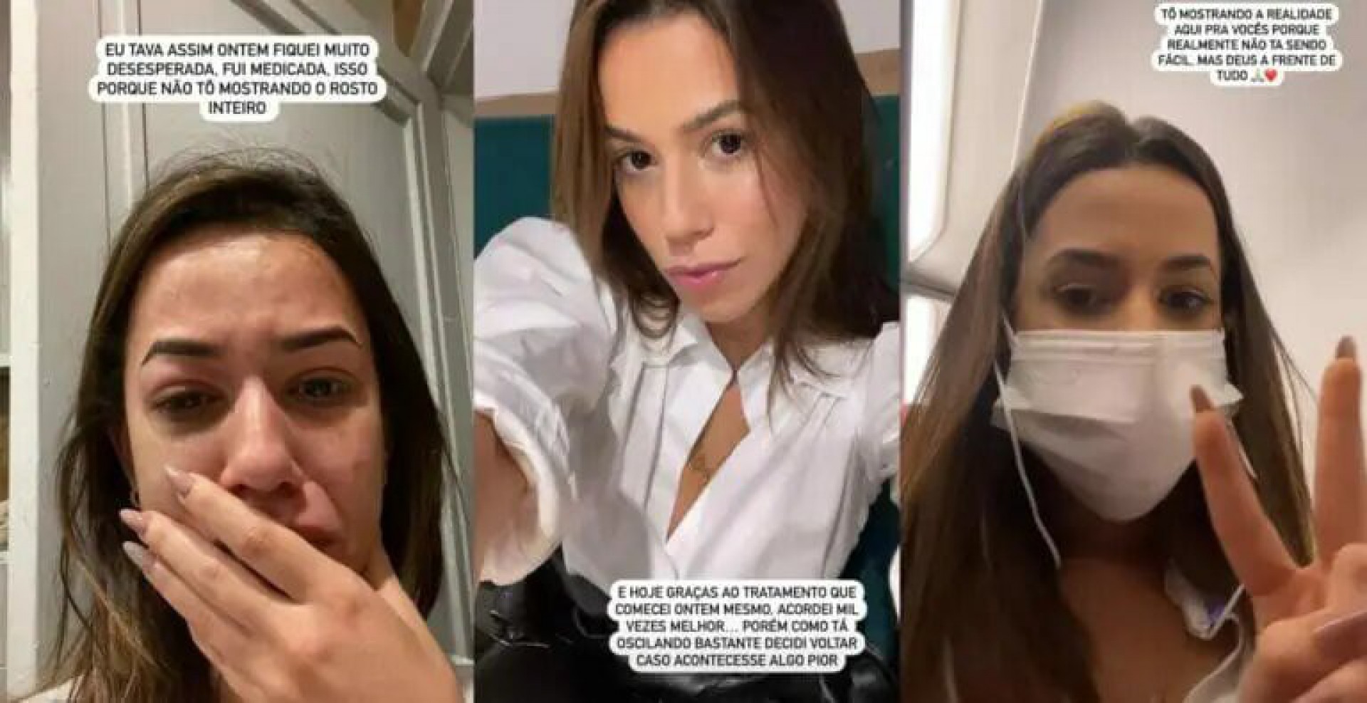 Larissa entra em pânico com crise de alergia - Reprodução Internet