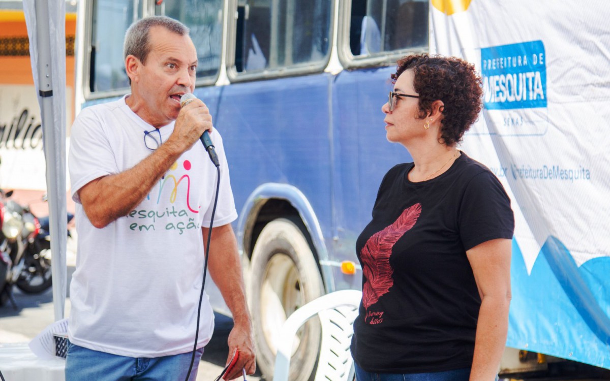 Nara Cristina, subsecret&aacute;ria municipal de Assist&ecirc;ncia Social de Mesquita, comandou a a&ccedil;&atilde;o