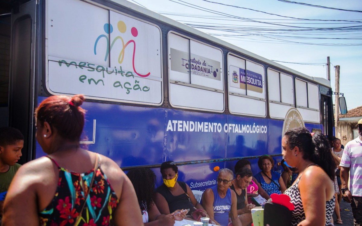 Atendimento oftalmol&oacute;gico fez parte da a&ccedil;&atilde;o da Assist&ecirc;ncia Social de Mesquita