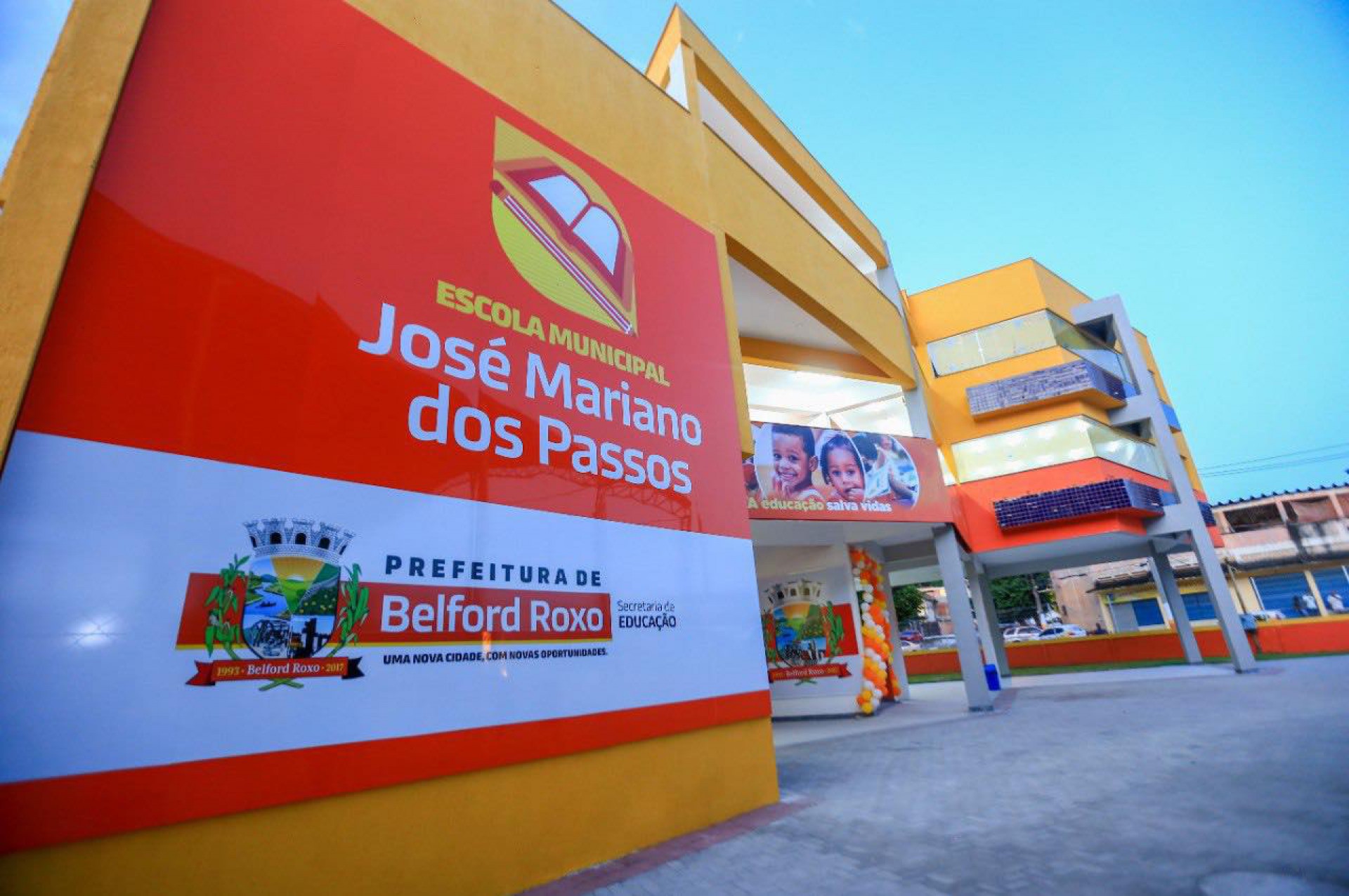 Moradores do bairro Vilar Novo ganharam uma nova escola - Rafael Barreto / PMBR