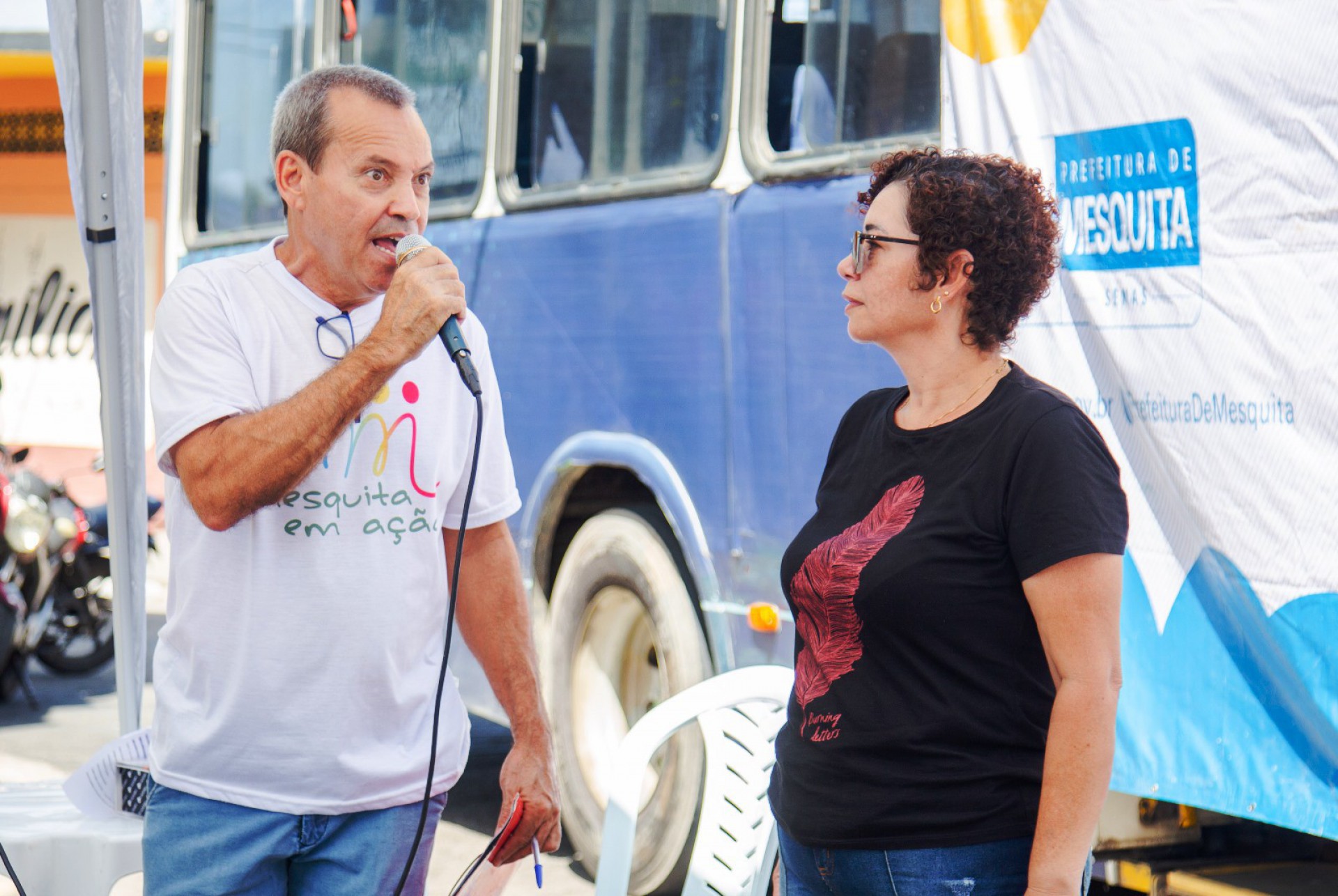 Nara Cristina, subsecret&aacute;ria municipal de Assist&ecirc;ncia Social de Mesquita, comandou a a&ccedil;&atilde;o - Divulga&ccedil;&atilde;o