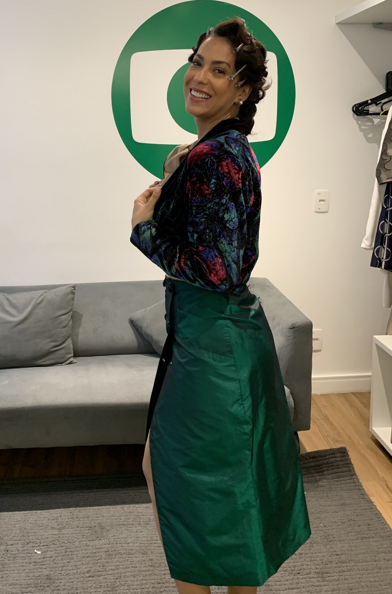 Adri Lima nos bastidores de 'Além da Ilusão' - Divulgação