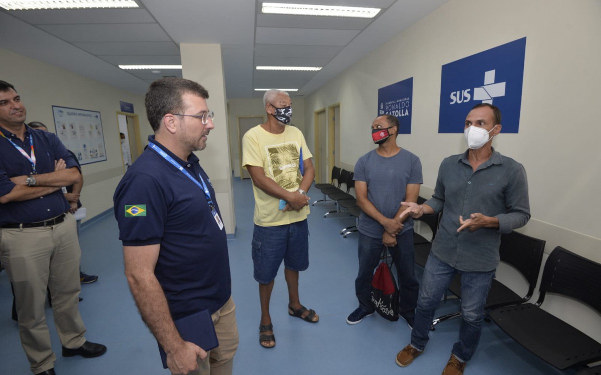 Secret&aacute;rio de Sa&uacute;de do munic&iacute;pio, Daniel Soranz, acompanha inaugura&ccedil;&atilde;o de Centro de Reabilita&ccedil;&atilde;o P&oacute;s-Covid no Hospital Municipal Ronaldo Gazolla, no Acari, Zona Norte