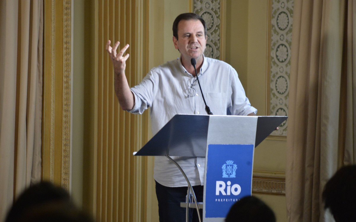 Prefeito Eduardo Paes, participou na manh&atilde; de hoje (30), o Lan&ccedil;amento do Programa de Fomento ao Audiovisual Carioca, no Pal&aacute;cio da Cidade. 