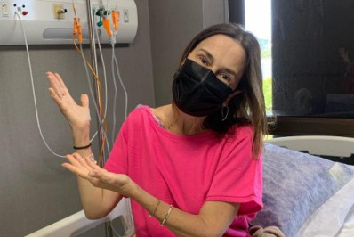 Susana Naspolini passa por sessão de quimioterapia: 'Dia muito feliz'