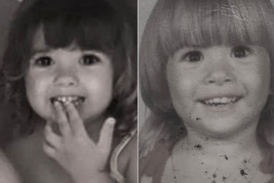 Tatá Werneck compara foto de infância com Clara Maria: 'Salva por um nariz'