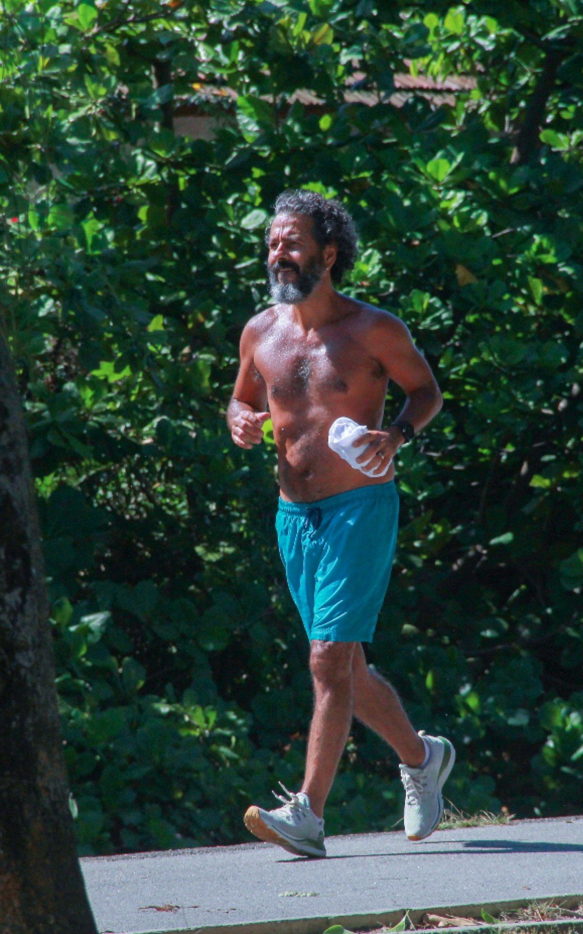 Marcos Palmeira se exercita na Zona Sul do Rio - J/ Agnews